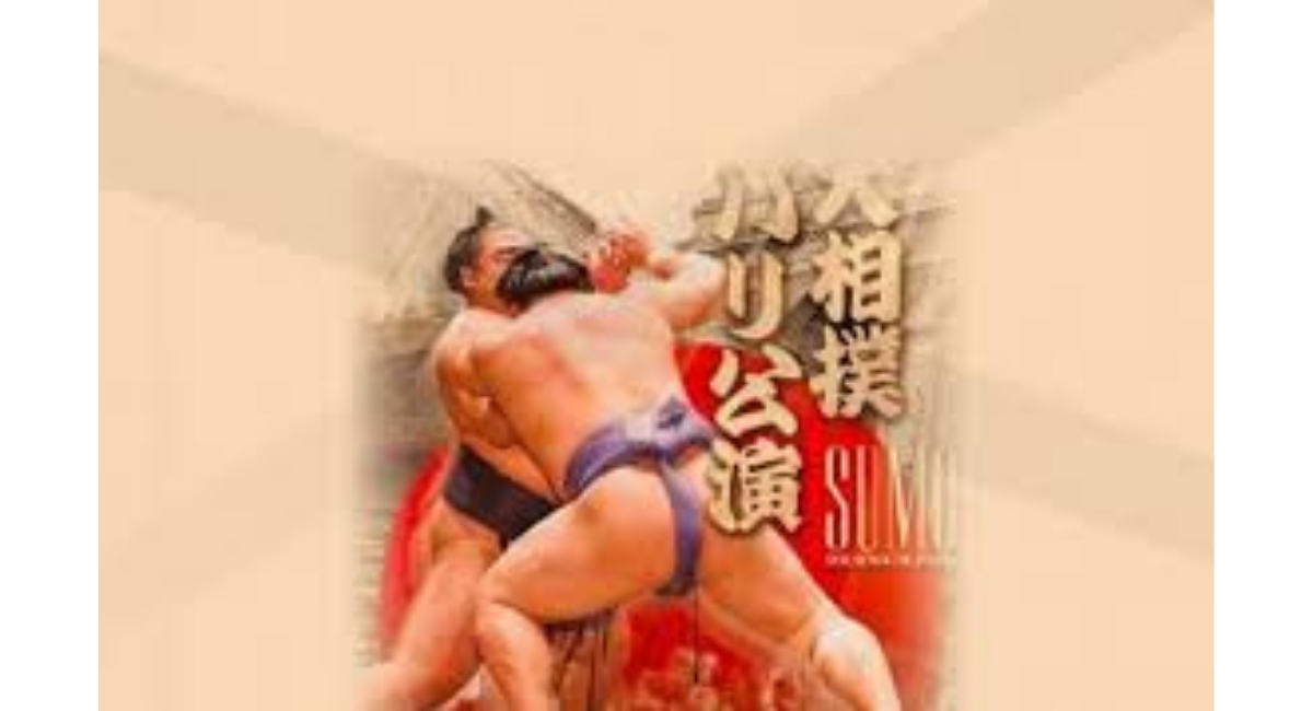 力士同士が激しく組み合う取組シーンを描いた相撲イラスト。迫力ある体のぶつかり合いと伝統文化としての相撲の魅力を表現したビジュアル。