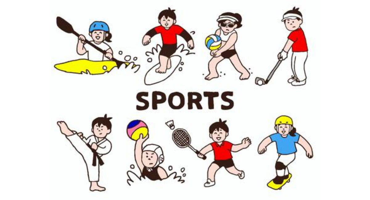 さまざまなスポーツをする子どもたちのイラストのイメージ